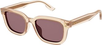 Gucci GG1605SK004 Square Full Rim Sunglasses - Orange