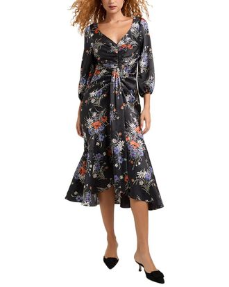 Cinq &agrave; Sept Three Quarter Sleeve Walker Dress