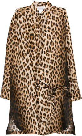 Sportmax Sportmax Leoparden-Midikleid