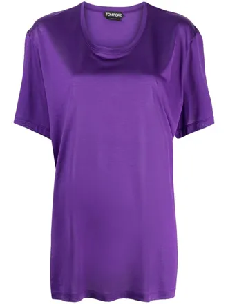 Tom Ford Zijden T-shirt - Paars