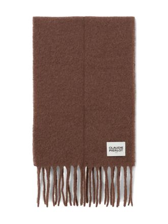 Claudie Pierlot fringed scarf - Brown