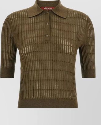Max Mara silk polo shirt