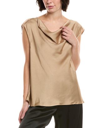 Vince Camuto Hammered Satin Cowl Neck Tank