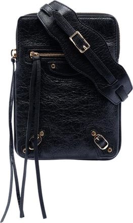 Balenciaga Pre-owned Balenciaga Lambskin Motocross Classic Phone Holder Bag 431654A.1000 CA.528147