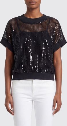 Meimeij Top Meimeij con paillettes