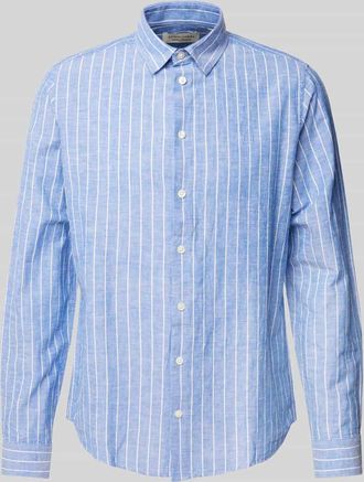 Casual Friday Casual Friday Regular Fit Freizeithemd aus Baumwoll-Leinen-Mix Modell ANDRÉ in Blau, Größe XXL