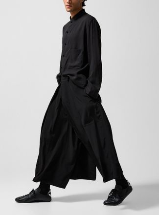 Yohji Yamamoto Mens Hakama-style draped pant