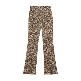 Maliparmi Wide Trousers, female, Brown, Size: L Stylish Fashion Collection