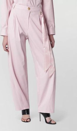 Darkpark cotton wide-leg trousers