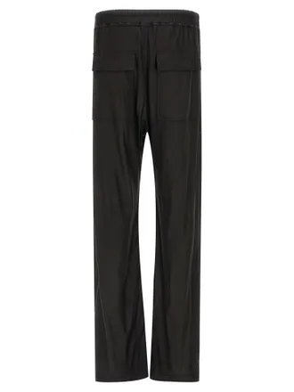 Rick Owens Mens Black Acetate Casual Pants