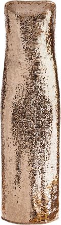 Alice & Olivia Fifi sequin-embellished strapless maxi dress - women - Elastane/Nylon - 12 - Gold