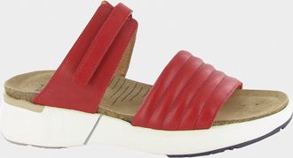 Naot Womens Vesta Sandal In Kiss Red Leather