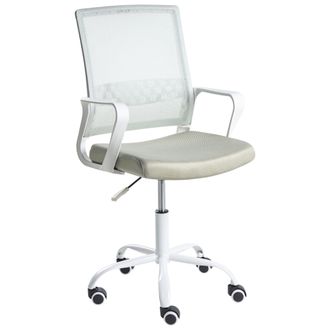 Beliani Silla De Oficina Moderna Con Altura Ajustable Giratoria Tapizado De Malla Verde Menta Ease