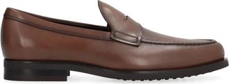 Tod's Bruin Leren Mocassin Sandalen - Heren - Loafers - Bruin - 43 EU - Leer - Schoenen