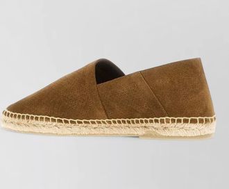 Tom Ford loafers round toe perforated design jute sole