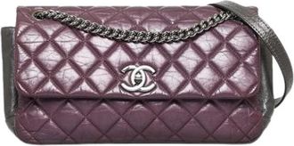 Chanel Pre-owned Portobello Schoudertas - Dames - Vintage Schoudertas - Paars - ONE Size - Leer - Vintage