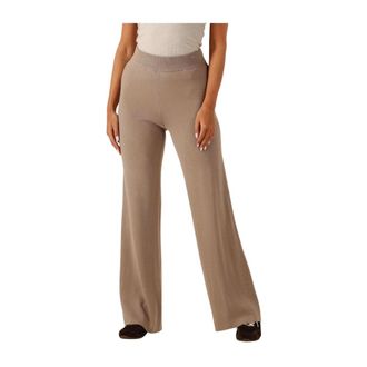 Y.A.S Y.a.s, Dames, Broeken, Beige, Maat: XL Viscose