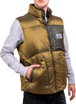 Tommy Hilfiger Oversized Mouwloze Vest - Heren - Bodywarmers - Bruin - M - Nylon - Jassen