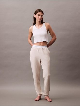 Calvin Klein Womens Terry Lounge Joggers - Neutral - XL