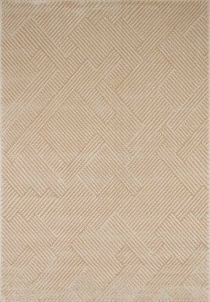 Nazar Rugs Alfombra geom&eacute;trica beige - 160x230