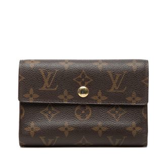 Louis Vuitton Brown Pvc Wallet (Bi-Fold) (Pre-Owned)