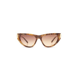 Chlo&eacute; Sunglasses, female, Brown, Size: 54 MM Cat Eye Sunglasses