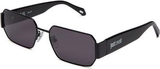 Just Cavalli Unisex Sunglasses Total Shiny Black Stainless Steel Eyewear