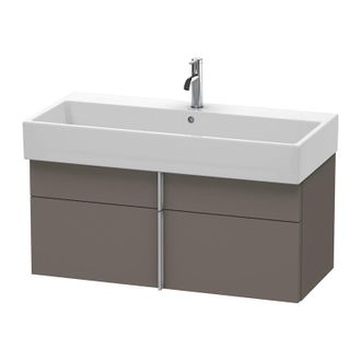 Duravit Duravit Vero Air Mueble De Pared 98,4 X 43,1 Cm, 1 Caj&oacute;n, 1 Extra&iacute;ble, Para Vero Air 235010, Color (frente/cuerpo): Flanela Gris Seda Lacado Mate - Va