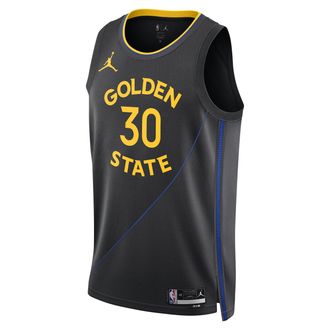Nike Jordan Mens Stephen Curry Golden State Warriors 2024/25 Statement Edition Jordan Dri-FIT NBA Swingman Jersey in Black | FQ4719-010