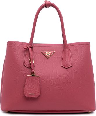 Prada Pre-owned Womens Galleria Tote Bag - Pink Leather - One Size