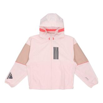 adidas (WMNS) adidas W.N.D. Colorblock Sports Hooded Jacket Pink Red GF0133