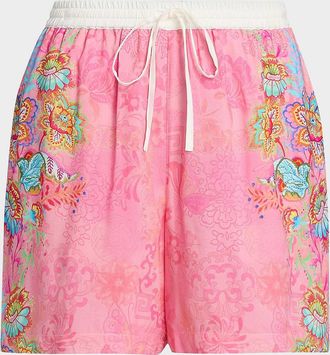 Johnny Was Roisin Floral Shorts