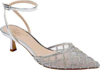 Badgley Mischka Yesenia Pumps Silver Metallic JW4804 Womens