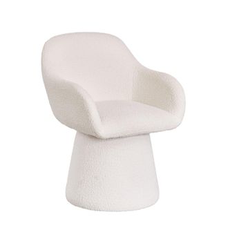 Sklum Sklum - Pack De 2 Sillas De Comedor Giratorias Con Reposabrazos Tapizadas Erica
