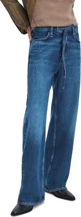 Rag & Bone Phoebe Drawstring Wide Leg Jeans in Floyd at Nordstrom, Size X-Small