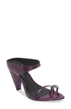 Rebecca Minkoff Toe Ring Pointed Toe Slide Sandal in Berry at Nordstrom, Size 9.5