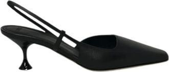 3Juin 55mm Kira slingback pumps - Zwart