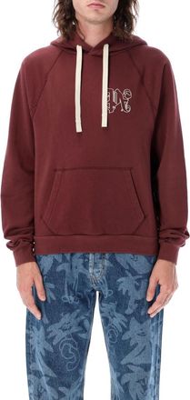 Palm Angels Maroon PA Monogram Hoodie