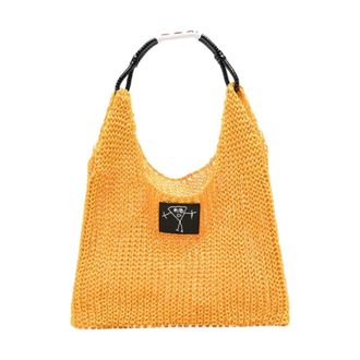 Plan C Shopper Tank Top - Dames - Schoudertassen - Geel - ONE Size - Polyester - Tassen