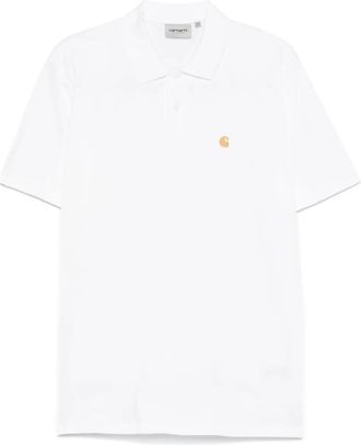 Carhartt Work in Progress logo-embroidered polo shirt - unisex - Cotton - S - White
