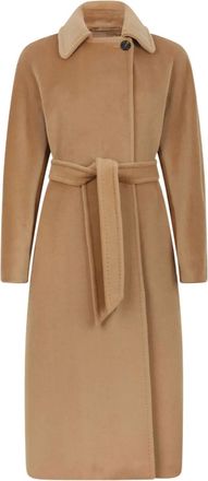 Max Mara Jas met ceintuur - Bruin