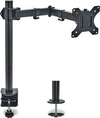 OEM Overmust Brazo Simple Para Monitor 13-32, Ajustable En Altura 410mm, Capacidad 10 Kg, Extensi&oacute;n 460mm, Vesa 75x75/100x100, Negro