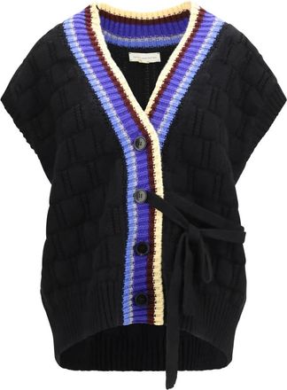 Dries Van Noten Cardigan in Lana e Cashmere con Scollo a V - - Knitwear - Donna - Nero - M