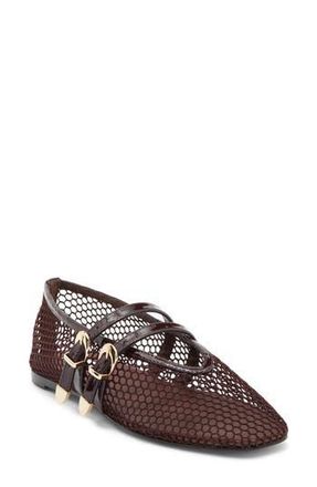 Steve Madden Lissa Mesh Mary Jane Flat in Brown Multi at Nordstrom Rack, Size 7.5