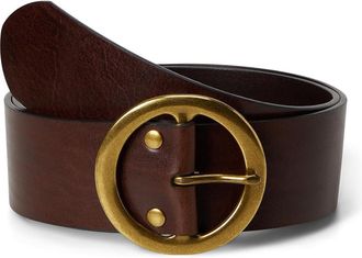 Madewell Round Circle Belt Womens Belts Espresso Bean : 2XL, Leather