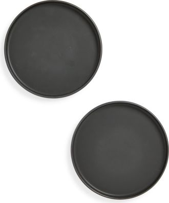 Aaron Probyn Set of 2 Colombo Dinner Plates in Black at Nordstrom