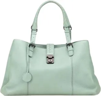 Bottega Veneta Pre-owned Handbags, female, Green, Size: ONE SIZE Pre-owned Vintage Handbag