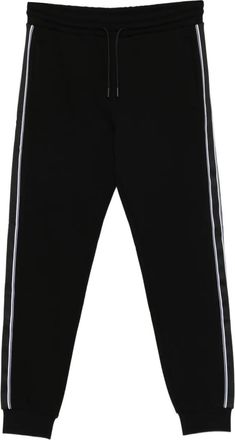 Karl Lagerfeld Pantaloni sportivi con dettaglio a righe - Nero