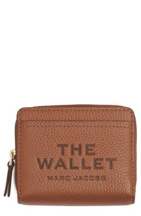 Marc Jacobs The Mini Leather Compact Wallet in Argan Oil at Nordstrom