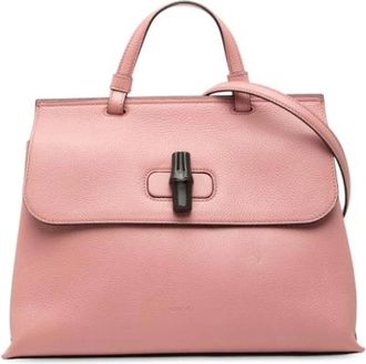 Gucci Pre-owned Handbags, female, Pink, Size: ONE SIZE Pre-owned Vintage Handbag